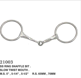 SS SNAFFLE RING BIT