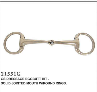 GS DRESSAGE EGGBUTT BIT