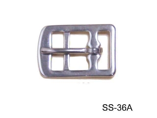 SS 3-BAR GIRTH BUCKLE  (STAMPED)