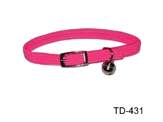 ELASTIC CAT COLLARS W/NP BELL