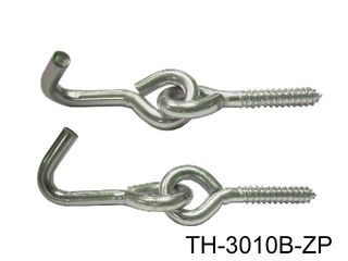 SCREW EYE W/HOOK , ZINC PLATED