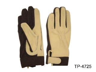 PU SUEDE  & PIMPLE COTTON PALM GLOVES