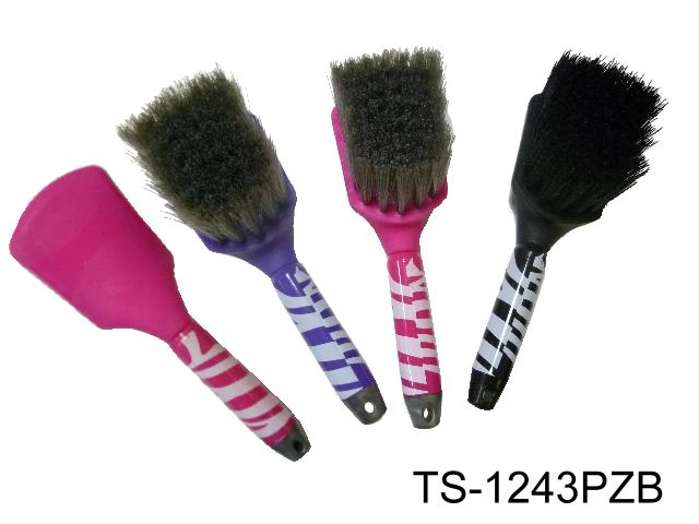 LONG HANDLE BUCKET BRUSH ZEBRA PRINT